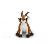 MZICXV 11.8" Realistic Springbok Plush Toy, Soft Antelope Stuffed Animal, African Wildlife Plush(Antilopinae)(Sit down)