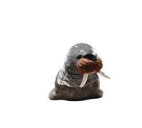 MZICXV 11.8" Realistic Walrus Plush Toy, Sitting Walrus Stuffed Animal, Soft Ocean Animal Plush(Odobenus rosmarus)