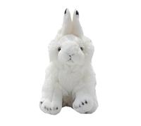 MZICXV 14CM Realistic Arctic Hare Plush Toy, Rabbit Stuffed Animal
