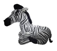 MZICXV 17.7" Realistic Zebra Plush Toy, Sitting Zebra Stuffed Animal, Soft Wildlife Plush(Equus quagga)