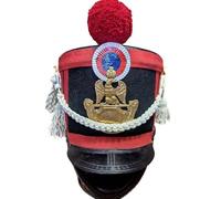 MZICXV 19th Century Hussar Shako Hat | Napoleonic Era Cap Replica | Wearable Historical Costume Accessory