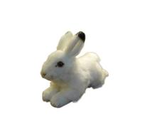 MZICXV 25cm Realistic Arctic Hare Plush Toy, Stuffed Snow Bunny Animal(Lepus arcticus)