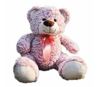 MZICXV 36cm Simulation PP Cotton Pink Bear Plush Toy Soft And Cute 's Early Education Gift Home Furnishings