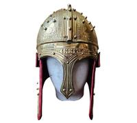 MZICXV 4th Century Roman Auxiliary Cavalry Helmet - Germanic Noble Brass Helmet - Wearable Historical Reenactment Armour