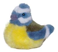 MZICXV 5.9" Realistic Blue Tit Plush Toy, Bird Stuffed Animal, Songbird Plushie