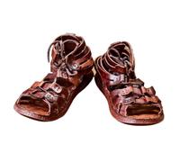 MZICXV Authentic Roman Caligae Leather Sandals for Men | Ancient Gladiator Boots | Historical Reenactment & Footwear(40)