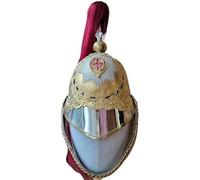 MZICXV British Household Cavalry Helmet Replica | Royal Guards Lifeguards Trooper Cuirassier Helmet with Plume | Collectible Headwear(A)
