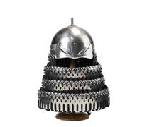 MZICXV Handmade Jin Dynasty Tie Futu Plumed Helmet | Steel Historical Armour Replica for & Display(A)