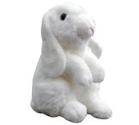 MZICXV Realistic Super Cute Large White Lop-eared Rabbit Plush Toy, Soft Stuffed Animal Doll