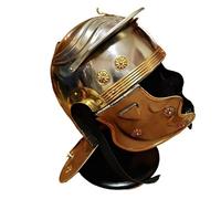 MZICXV Roman Gallic H Helmet Legionary Steel & Brass Trim Wearable Armour