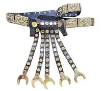 MZICXV Roman Legionnaire Cingulum Belt, Ancient Roman Army Combat with Brass Decorations, Historical Re-enactment Belt, LARP Costume Accessory