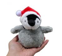 MZICXV Simulated Antarctic Penguin Plush Toy Emperor Penguin Child Plush Doll Soft And Cute 's Early Education Gift Home Decoration(Red)