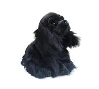 MZICXV Simulated Cocker Spaniel Plush Doll Black English Spaniel Spaniel Puppy Plush Toy Soft And Cute 's Companion Gift Home Decoration