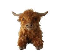 MZICXV Simulated Scottish Highland Cow Plush Doll Animal Calf Plush Toy Soft And Cute 's Early Education Gift Home Ornament