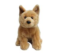 MZICXV Simulated Wolf Dog Plush Toy German Shepherd Black Back Puppy Plush Doll Soft And Cute 's Companion Gift Home Decoration(29cm)
