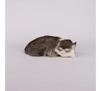 MZICXV Simulation Cute Sleeping Plush Toy Animal Home Furnishings Companion Gift(Gray)