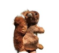 MZICXV Simulation Small Squirrel Plush Toy Small Animal Plush Doll Soft And Cute Red Squirrel Early Education Gift Home Decoration(Brown)