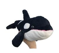 MZICXV Simulation Super Cute Killer Whale Doll Sea Animal Orca Plush Toy Soft And Cute 's Early Education Gift Home Decoration