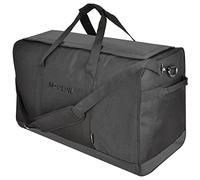 MZIPLINE SmellProof Large Scent Odor Proof Sport Gym Overnight Weekender Duffel Bag, Big Capacity Stash Travel with Carbon Lining, Black, L