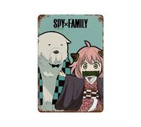 MZKSUERS Anime Spy Play House Character PosterWall Decor Art Metal Tin Poster Modern Bar Decorations30x20cm