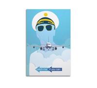 MZKSUERS Catch Me If You Can Poster Poster Decorative Painting Canvas Wall Posters And Art Picture Print Modern Family Bedroom Decor Posters 12x18inch(30x45cm)