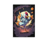 MZKSUERS Chicken Myth Art Poster Poster Decorative Painting Canvas Wall Posters And Art Picture Print Modern Family Bedroom Decor Posters 24x36inch(60x90cm)