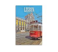 MZKSUERS Lisbon Travel Poster Poster Decorative Painting Canvas Wall Posters And Art Picture Print Modern Family Bedroom Decor Posters 08x12inch(20x30cm)