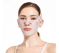 MZLUWM Beauty Face Sculpting Sleep Mask, Double Chin Reducer,V Shaped Slimming Face Mask, Reusable Facial Shaped UP Lift Mask- Anti-Aging and Anti-Wrinkle Band (Pink B)