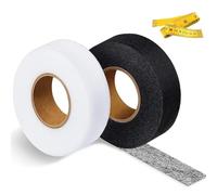 MZOYOURO 2 Pack Wonder Web Hemming Tape, Iron On Hemming Tape, Hemming Tape for Trousers, Hemming Tape for Curtains, for Splicing Fabrics, Trousers, Curtains, Clothes, 2cm Wide