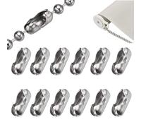 MZOYOURO Blind Chain Connectors, 36Pcs 4.5mm roller blind chain connectors,window blinds easy fit clip in,Beaded Pull Chain Extension Matching Connectors Blind Cord Connector for Blinds