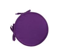 MZPOZB Balcony Chair Cushion 3pc 30/36.5cm Solid Color Round Garden Chair Pads Removable Tie-on Seat Cushion For Outdoor Bistro Stool Patio Home Dining(PURPLE,36.5cm)