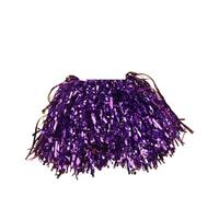MZPOZB pom poms cheerleading 1Pair Cheerleading Pom Poms Metallic Streamer Suitable Dancing Team Sports(Purple)