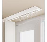 MZQMK Room Divider, Ceiling Curtain Track, Room Divider Curtain Rod, Aluminium Alloy Ceiling Track For Curtains, Easy Install(A White,4M/(13.1FT))