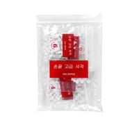 MZRAN 100/500Pcs French Short Crescented Acrylic False Nails Easy Apply Nails Art Tips White Manicure Nails Accesories