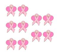 MZRAN 10Pcs Awareness Brooch With Back Clasp Metal Ribbon Pins Kite Shape Lapel Pin For Clothing Dress Jackets Bag Hat Ribbon Pin