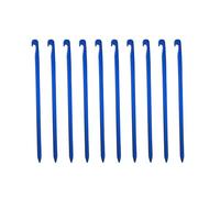 MZRAN 10PCS Long Aluminum Alloy Tent Stakes Reinforced Head Design Metal Texture For Camping Environment Aluminum Alloy Camping Tent Pegs