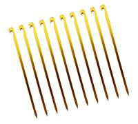 MZRAN 10PCS Long Aluminum Alloy Tent Stakes Reinforced Head Design Metal Texture For Camping Environment Aluminum Alloy Camping Tent Pegs