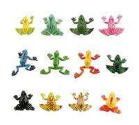 MZRAN 12pcs Model For Frog Frogs Nature Science Learning Figurine Prank Props Window Display Biology Class Education Toy Biological Figures Kit Realistic