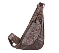 MZRAN 2023 Fashion Crossbody Bag Leisure Bag Travel Belt Bag Sling Bag PU Chest Bag Alligator Texture Over The Shoulder Bag
