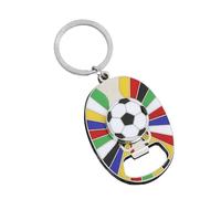 MZRAN 2026 Inspired Turntable Football Keychain Alloy Bottle Opener Compact Design Ornament Sports Souvenir Gift Portable Sports Keychain