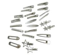 MZRAN 24Pcs Star Hair Clip Hairpin Fashion Hair Barrettes Side Bangs Duckbill Clip for Shopping Daily Use Travel Hair Decors