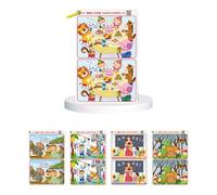 MZRAN 32 Cards For Developing Children's Attention Through Fun Find The Difference For Enhancing Kids' Focusing Puzzles Preschool Teaching Aid