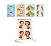 MZRAN 32 Cards For Developing Children's Attention Through Fun Find The Difference For Enhancing Kids' Focusing Puzzles Preschool Teaching Aid