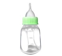 MZRAN 4pcs Puppy Nursing Feeding Kit 4oz Milk Bottle Clear Calibration Line Silicone Nipple Hole Opener Cleaning Brush Set