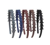 MZRAN 5/12 Pieces Matte Headbands for Girls Women Unique Hair Decors Star Hairbands Comfortable Plastic Hair Accessories