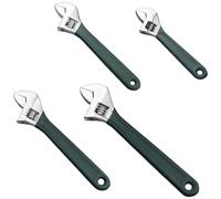 MZRAN 6/8/10/12inch Adjustable Wrench Professional Shifters Spanner with Wide Calibers Opening for Household Adjustable Spanner Wrench Set