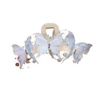 MZRAN Acrylic Butterfly Hair Clip for Female Mesh Jaw Clip Casual Wear Headpiece Elegant Wedding Hair Grip Sweet Hair Ornament