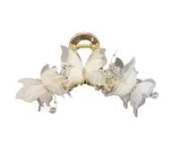 MZRAN Acrylic Butterfly Hair Clip for Female Mesh Jaw Clip Casual Wear Headpiece Elegant Wedding Hair Grip Sweet Hair Ornament