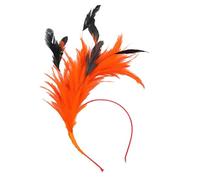 MZRAN Age Glitter Hairhoop For Costume Parties Soft Adjustable Headband With For 1920s Theme & Stage Shows Feather Hairband For Costume