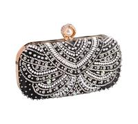 MZRAN All-matching Banquet Bag For Women Girl Wedding Handbag Rhinestones Evening Bag Clutches Purse Chain Strap Shoulder Women Evening Elegant Clutches Purse Handbag Rhinestones Shoulder For Prom